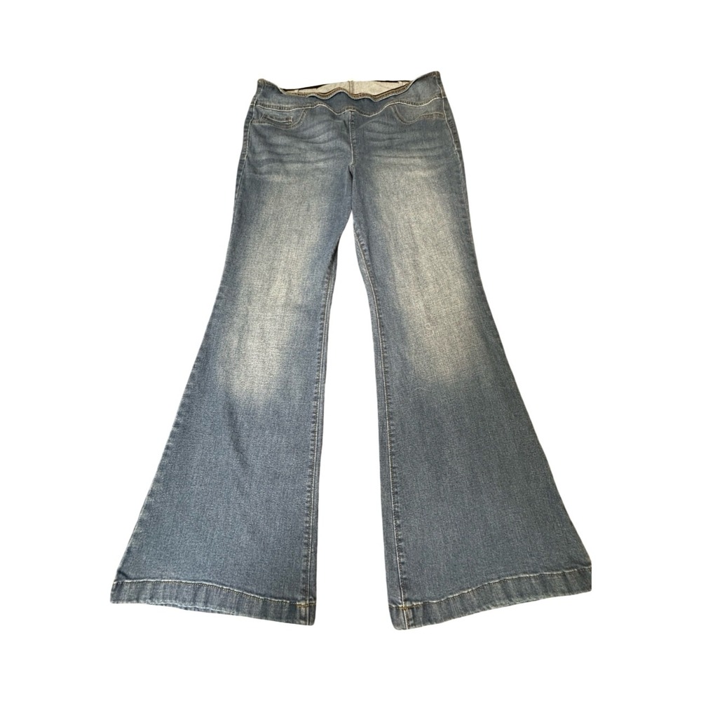 Sofia Jeans Jeans Womens 18S Blue Melisa Flare Pull On Stretch High Rise Denim